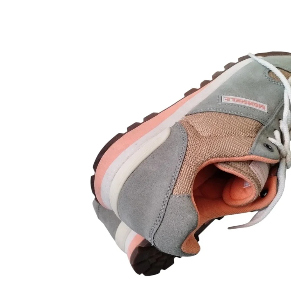 Merrell Womens 9.5  Solo Green‎ Orange Low Top Lace Up Sneaker Shoes Outdoor